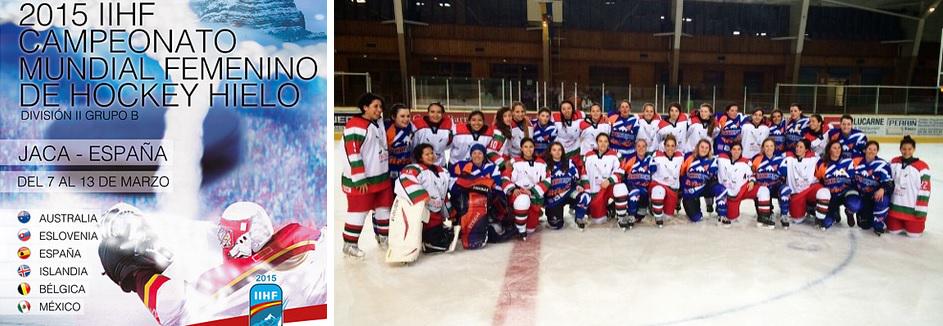 ConsulMexBCN's tweet photo. La Selección Nacional Femenil @MexHockey está lista para Mundial @IIHFHockey #Jaca2015, España http://t.co/pbXvno8sPg http://t.co/rn35vV0IqW
