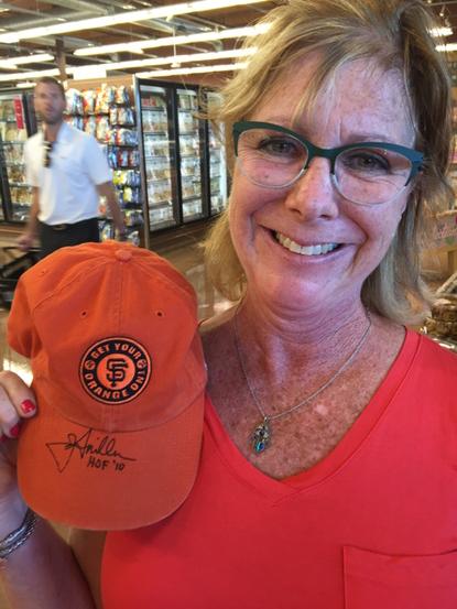 geoff9cow's tweet photo. Jon Miller #HOF10 signed @MrsG9cow's hat @mlb @sfgiants #ChurchOfBaseball http://t.co/9KdfDhQEOf