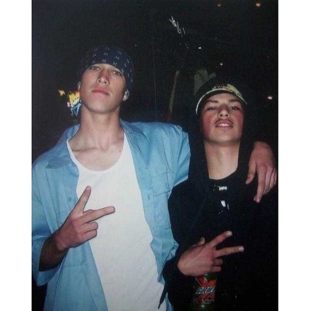 TheRealJimmyQ's tweet photo. I'm feeling the #throwbacks today me and my brotha @soulja6037 "the beginning" #jimmynotats #pkbk #6037 #tbt http://t.co/1G3vwEzls0