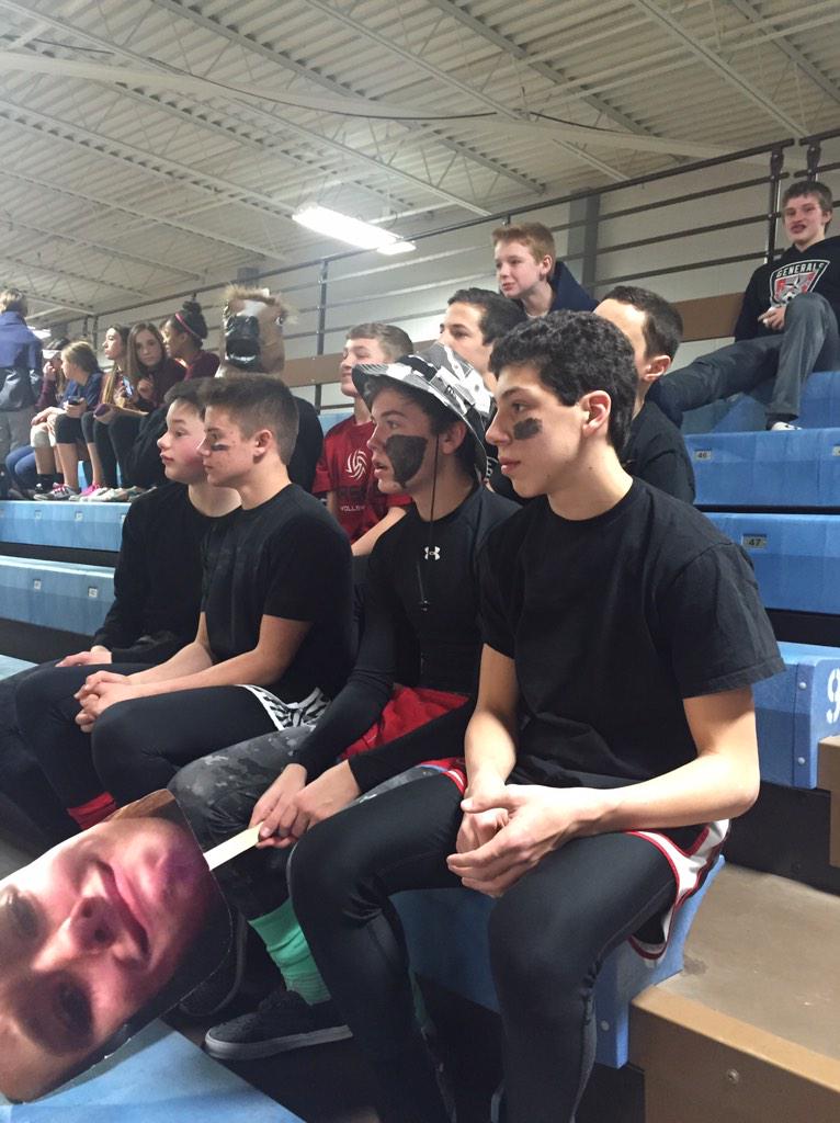 PershingSPS's tweet photo. It's a win and the crowd goes wild #IsThatAHorse http://t.co/ufLlIbHQLk