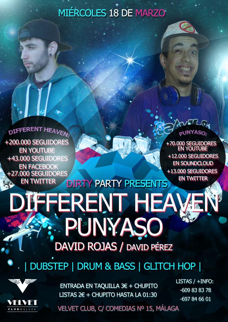 Fiestón!!! No te lo puedes perder! SOLO 3€ CON CHUPITO!!! Miércoles 18 de Marzo, Velvet Club (Málaga)!!!!