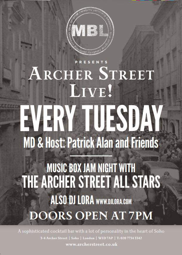 archer_st_soho's tweet photo. @Olivia_McShane Are you coming back to @archer_street this year? We'd love to see you @ArcherStLIVE #winner2014 #ASGT http://t.co/AY36iUfUF4