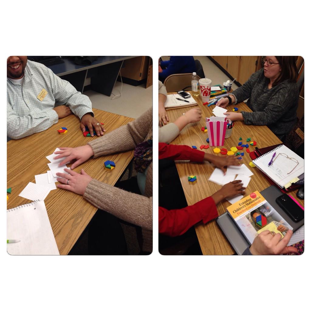 CFless's tweet image. @IUPUISchoolOfEd Block 2 students learning Wipe Out. Another one of my favorite games :). #fractionsrule