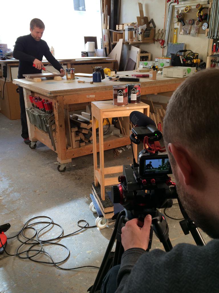 lacq_fluxaf's tweet photo. Day 1 filming craftsmen for our #Lacq promo movie! #Bsign #Rotterdam #Minimalmovie #carpentry http://t.co/DH3mQOIoiA
