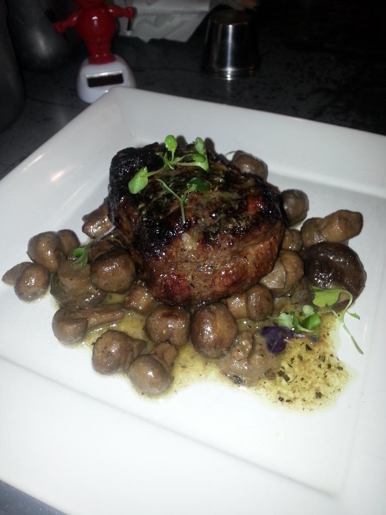 We are open tonight! Roasted  bone  marrow  mushroom  ragu  and filet mignon