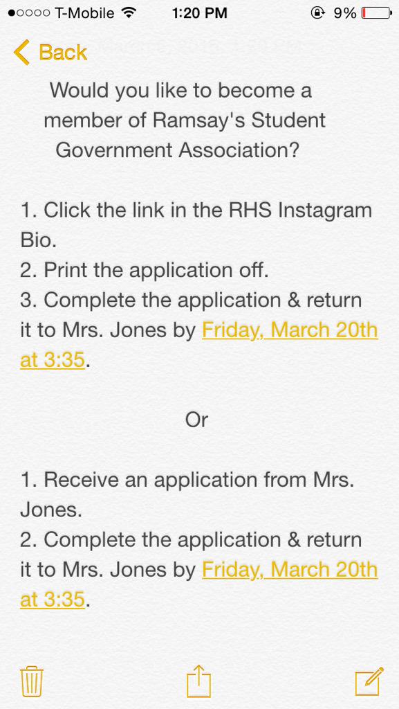 RHS_SGA's tweet photo. Want to become a member of SGA? These are the steps. http://t.co/TbqN3SJFVC