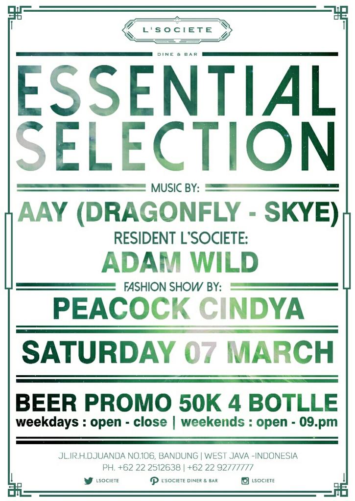 L'Societe - Bandung, Saturday 7th March 2015..... For the people love Deep &amp; House...Let's Join!!!