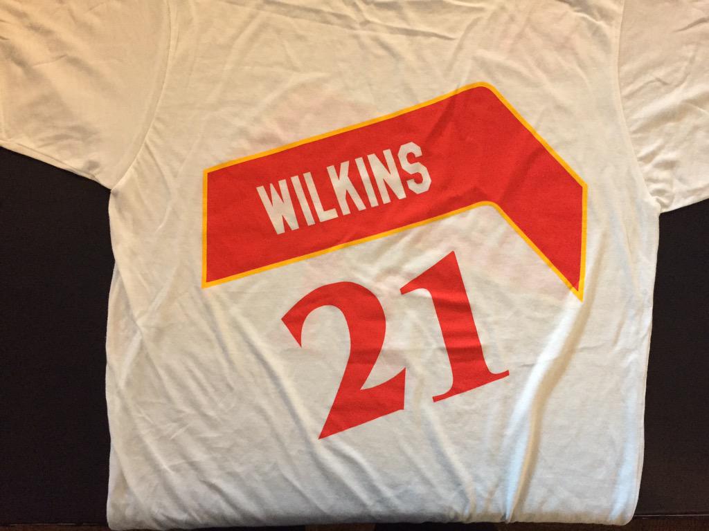 ATLHawks's tweet photo. Every fan will have this shirt waiting for them tomorrow night: http://t.co/wSiASuXbXS