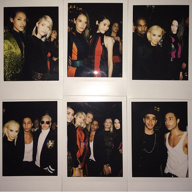 Balmain's tweet image. #BalmainStory Backstage Polaroids from the Fall/Winter 2015 runway show