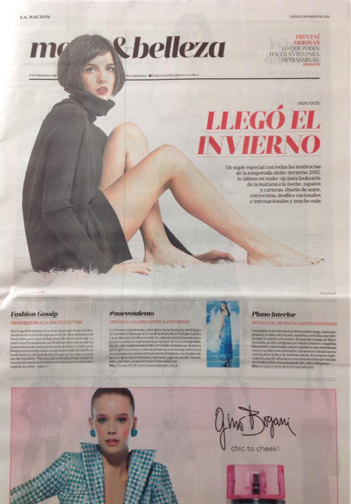 VeronicDalencon's tweet photo. Hoy salimos en la Nación Moda &amp; Belleza como #NuevoTalento!!
Gracias @Indybuy_Arg 
Gracias @dapina http://t.co/nsk0uVT6IU
