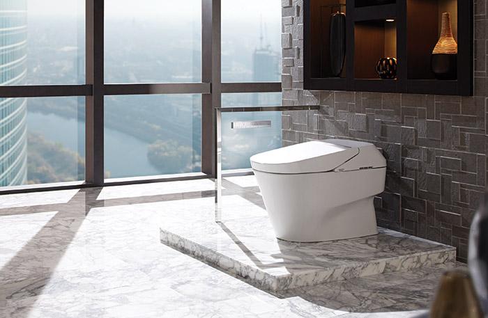TOTOUSA's tweet image. Our Neorest 700H is Universal Height and features fully automated bidet functions via remote control #DesignLUX