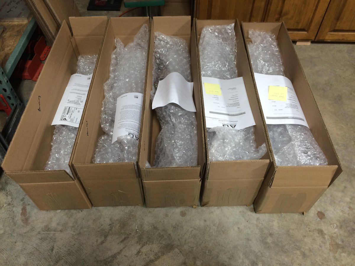 Was hoping to ship some #carbonfiber stocks today but in AL, when there is ice, everything shuts down....