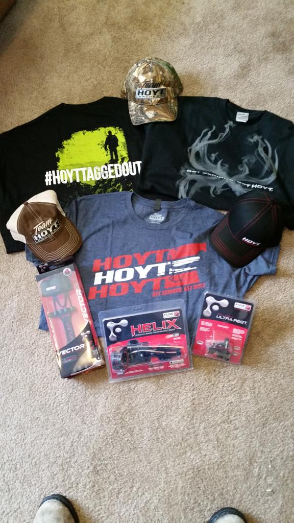 Brian_Hitcome's tweet photo. Huge thankyou to Hoyt &amp; Fuse archery for hooking me up with my new killing machine &amp; some awesome gear! @HOYTARCHERY http://t.co/T4aaSZWy6m