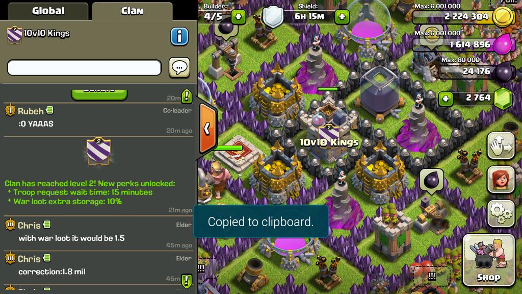 10v10Kings's tweet photo. We Did It Boys!!! Lvl 2!!! @ClashofClans @ChiefCarter_ @Tyrael_Rising @BeakersLab1 @ClashBert @cocjewishlewish http://t.co/RpgLDtFS1w