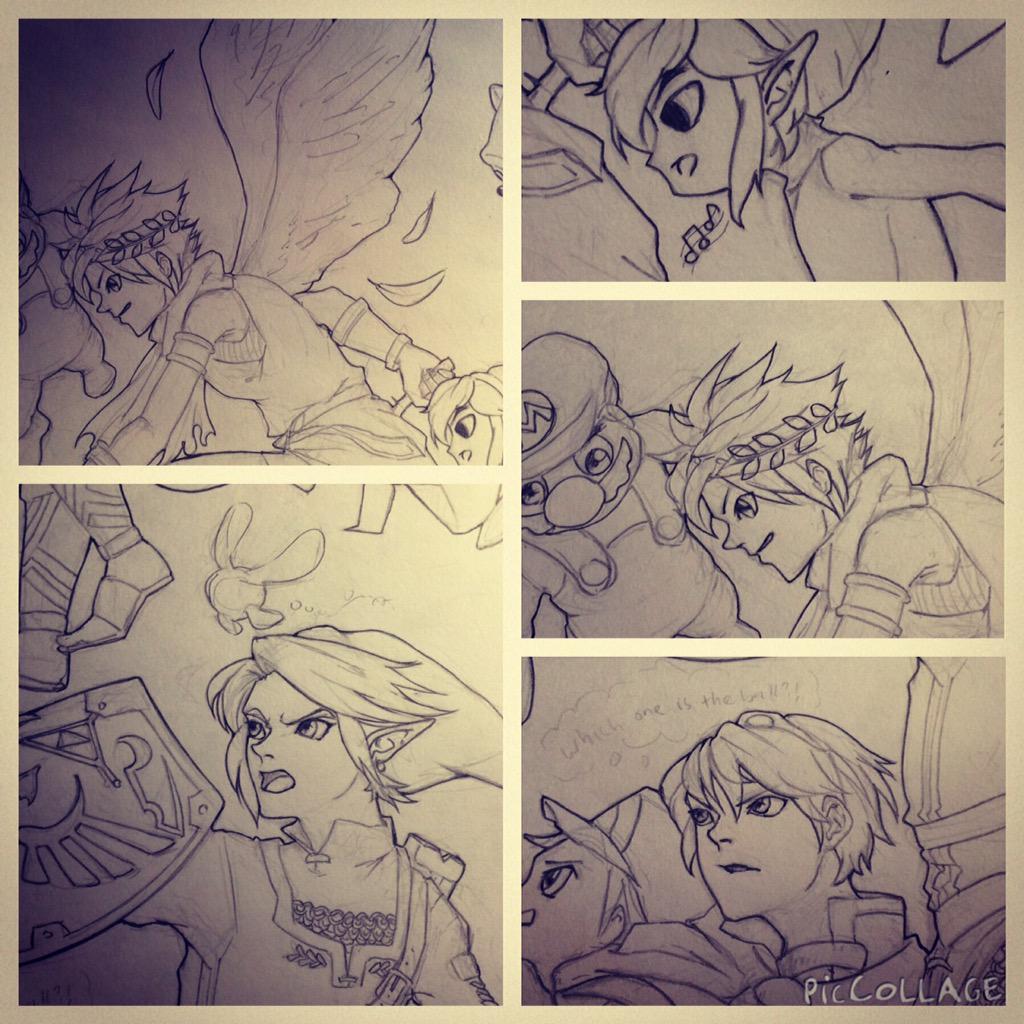 Favorites #SuperSmashBros #nintendo #LegendOfZelda #sketch #SuperMario #kidicarus #fireemblem 