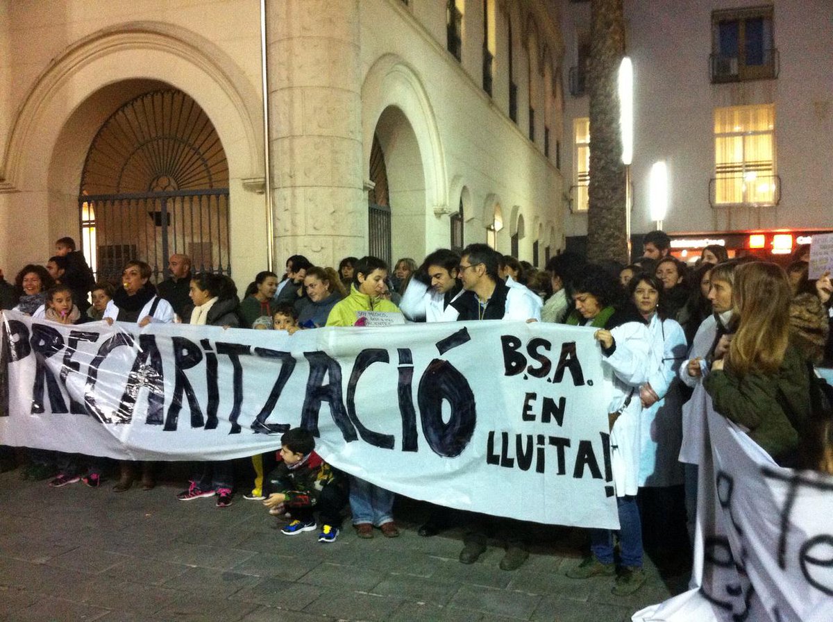 A Badalona, usuaris i treballadors de BSA en lluita des del mes de gener. #lareceptanofunciona #SanitatTV3