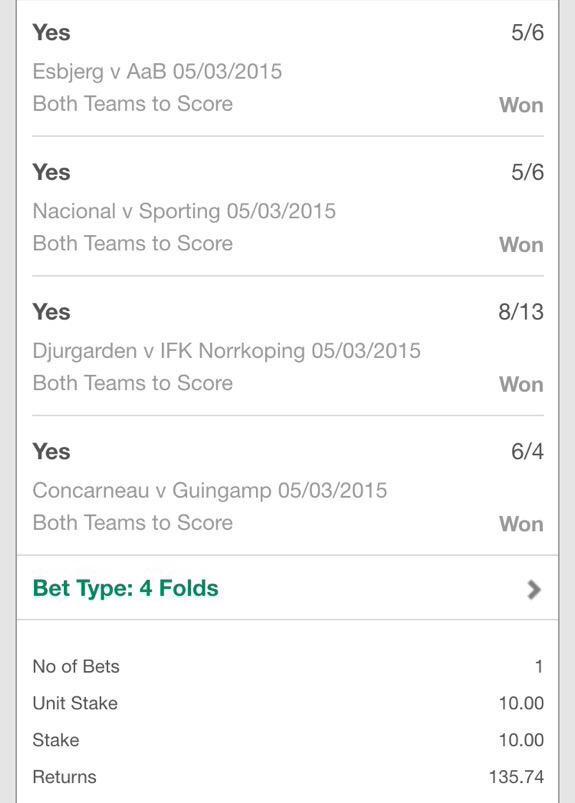 7DayBookieBash's tweet photo. Today's Top #BookieBasher Is @whyteyboi 👏
💷£10 To £135💷
#BookieBashing #GetYourSlipsOut #Profit #Winner http://t.co/3N6MEXTYhN