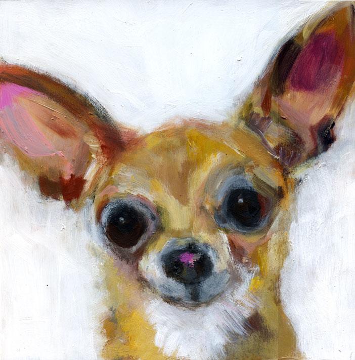 My little heart  now available  10" x 10" on cradled birch panel  noisydogstudio.com/product/my-lit…