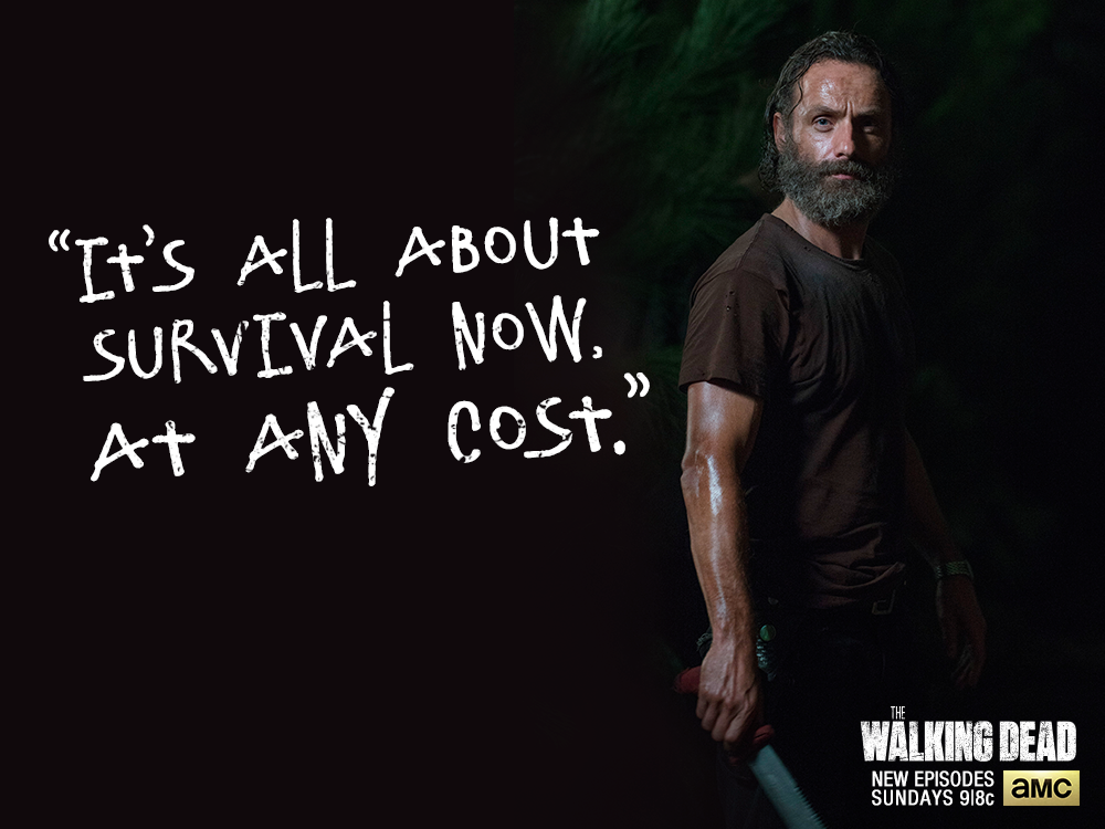 “We’ll make it work. And if they can’t make it? We’ll just take this place.” – Rick #TheWalkingDead