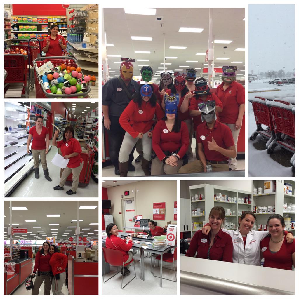 T1137 Super Heroes at the store while winter storm Thor knocks at our door!