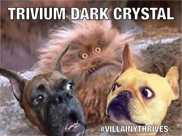 AceDeucy's tweet photo. Trivium Dark Crystal Metal! @matthewkheafy @dereksimonds @pm9 @TriviumOfficial @SXMOctane #BigUnsSXM #villainythrives http://t.co/jovAiVC1vi