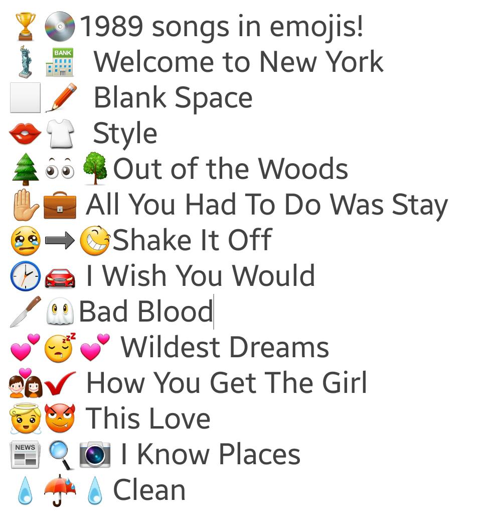 40yroldswiftie's tweet image. 1989 EMOJIS
@taylornation13 
#SWIFTIES #SWIFTUP #BESTFANARMY