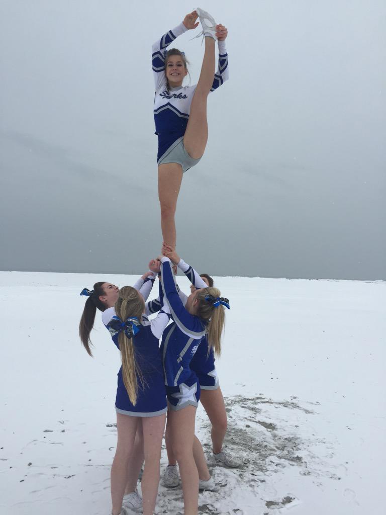 its_lyssxo's tweet photo. love my stunt group &amp; how much better we've gotten this year💙 #gocandy http://t.co/cR5aRHm2yA