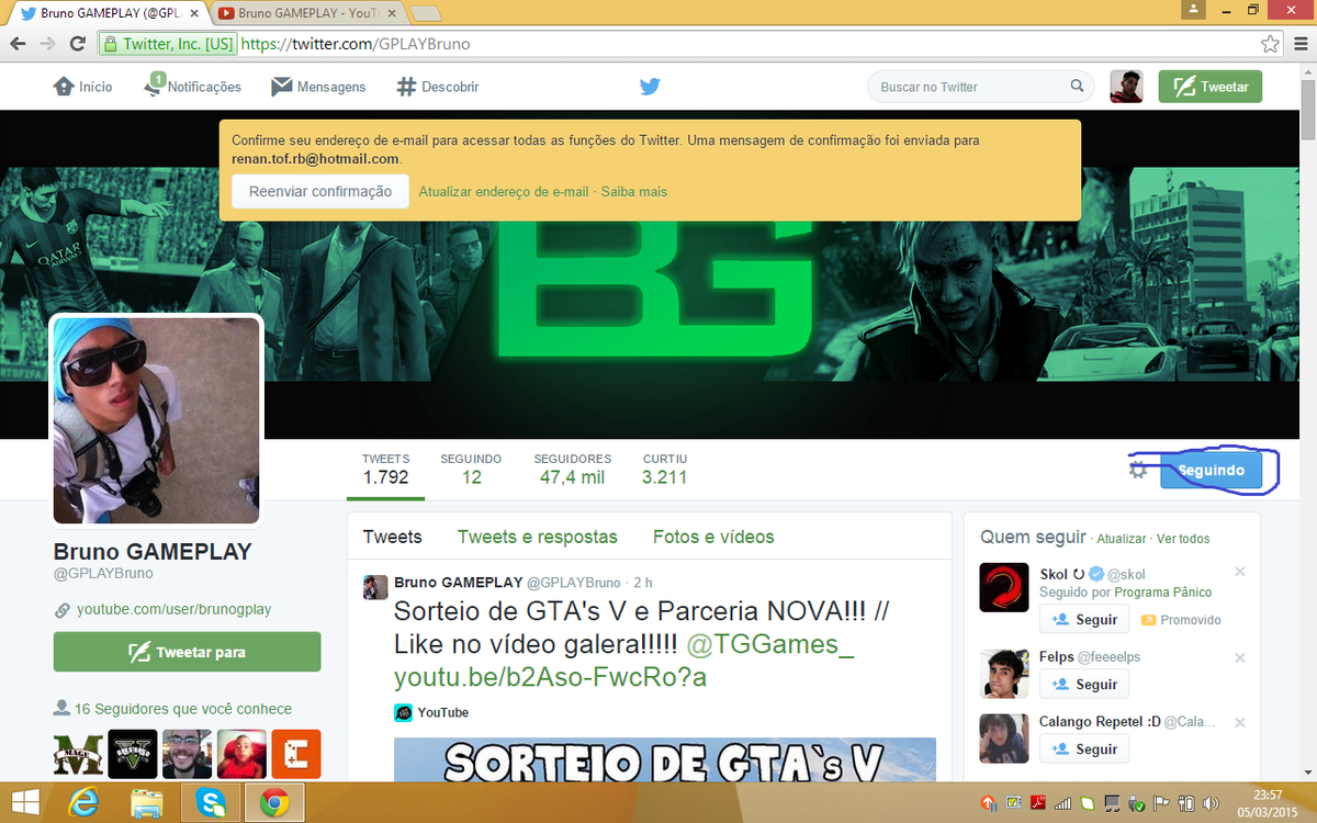 RbTof's tweet photo. @GPLAYBruno #BRUNONATG http://t.co/jpe5rzhCwG
