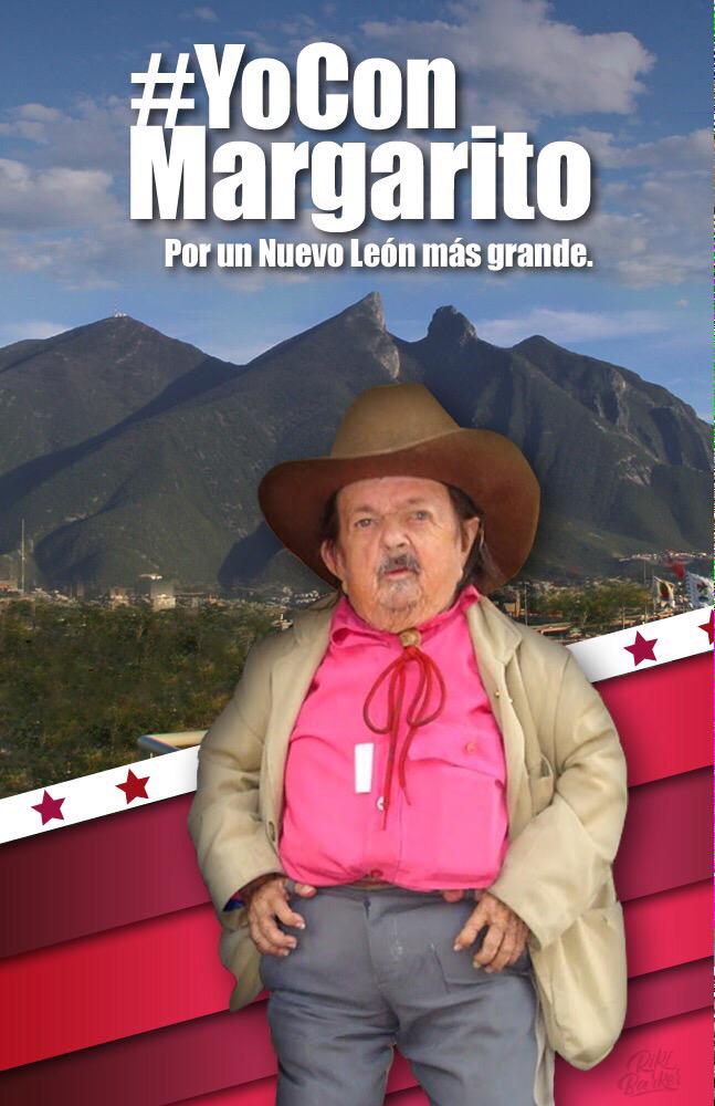 soyMargarlto's tweet photo. oy juebes sinco demarso me lanso como candidato pa gobernador de nuebo lion #YoConMargarito http://t.co/6403NPVkMs