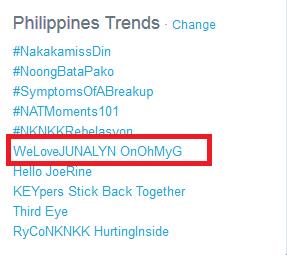 FTLilie's tweet image. TRENDING at 6th spot NATIONWIDE!
WeLoveJUNALYN OnOhMyG 😍
@MARSTELLARACAL @OhMyGofficial  @vaughnic