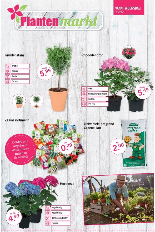 hier Ongelofelijk Opstand Boer Thomas on Twitter: "#lidl plantenmarkt: oa  lavendel,rhododendron,hortensia planten. Zaden va 29c.Potgrond 40L vr 2€.  #moestuin #tuinieren http://t.co/iQxwogZxMc" / Twitter