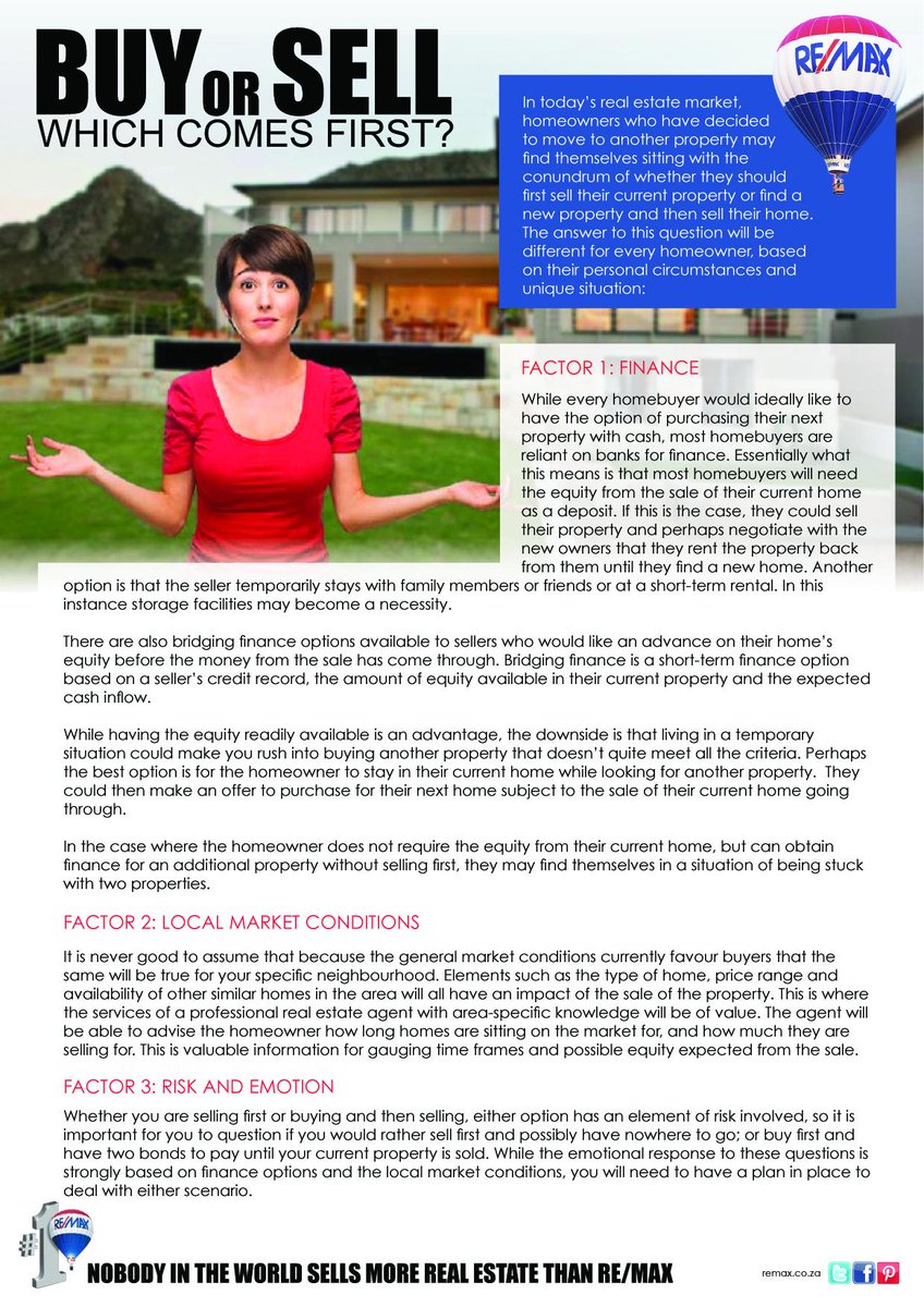 Buy or Sell - Which comes first?