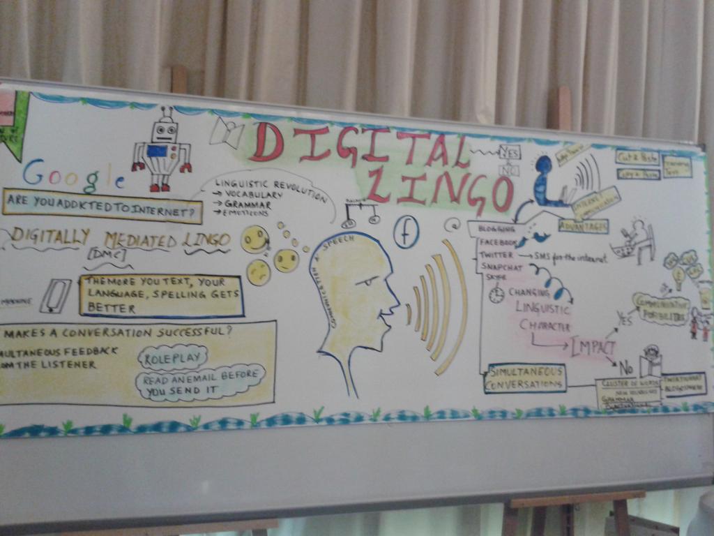 nahlaels's tweet image. A wonderful talk by David Crystal. #DigitalLingo #Eafol15 #Linguistics