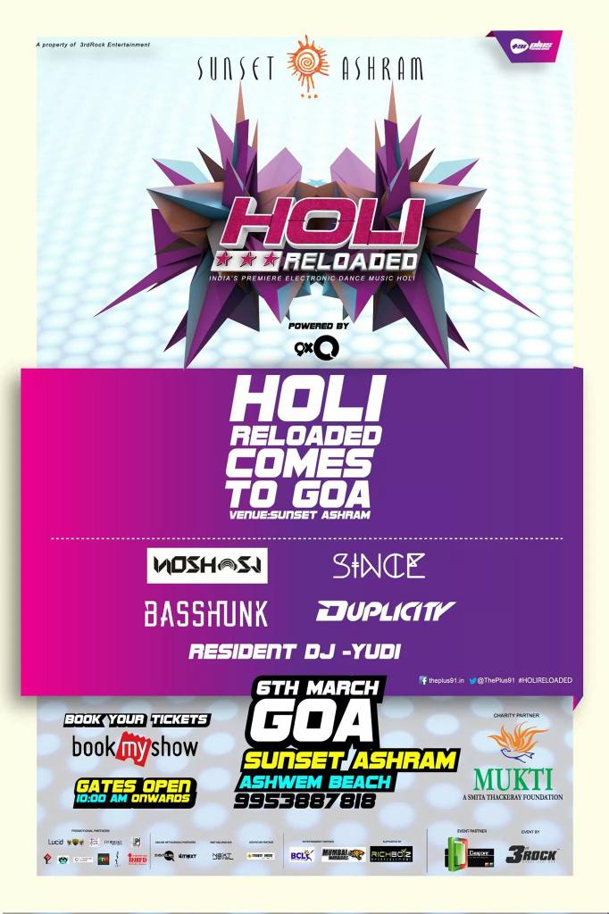 Happy Holi every one!! Come celebrate with us at Sunset Ashram. :)