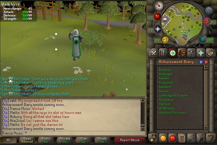 OSRS_Trance's tweet photo. First Achievement Diary Cape? It's not official until @JagexJohnC retweets it. http://t.co/heX5pTdxLE