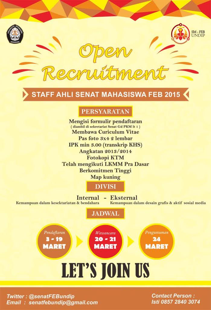 Senat Mahasiswa FEB Undip tweet media