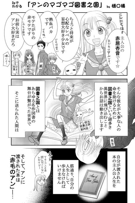 2pで分かる「アンのマゴマゴ図書之国」あらすじ漫画です♪花ゆめ8号