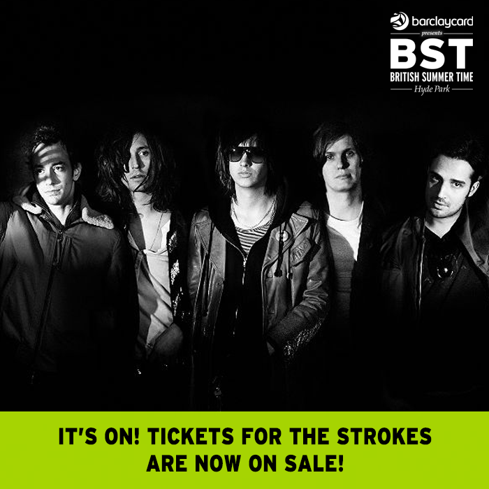 YOUR TIME HAS COME! Tickets for <a href="/thestrokes/">The Strokes</a> <a href="/beck/">Beck</a> &amp; <a href="/futureislands/">Future Islands</a> are now on sale! bit.ly/BSTStrokes