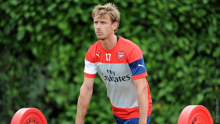 Arsenal's tweet image. TEAM NEWS: Gabriel out for two to three weeks with a hamstring problem. @_nachomonreal to have test today #MUFCvAFC