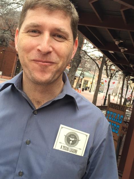 SDesignerd's tweet photo. #idec15photo #howdy #texaslegend #dougforpresident http://t.co/w88o0PHDdc