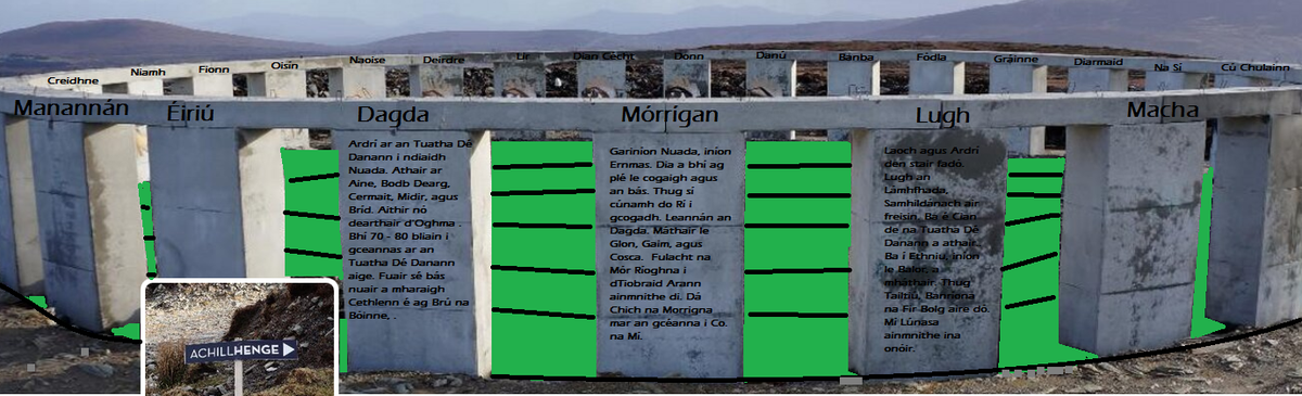 Tuigim's tweet photo. Níl ann ach smaoineamh &amp; botúin ann ach nach mbeadh sé iontach ár scéalta a fheiceáil ar na ballaí? @AchillHengeInfo http://t.co/sJ6e6MMjWD