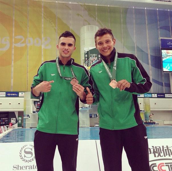 PresidenciaMX's tweet photo. ¡Felicidades @Ivangarciapollo  y @diversanchez ! Bronce en Plataforma 10mts sincronizados Serie Mundial de Clavados http://t.co/s218RWC0Li