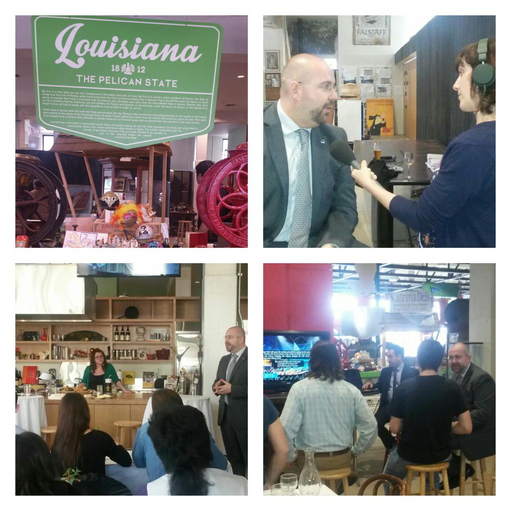 AMViaggi's tweet photo. #Expo2015 a #NEWORLEANS #pressconference e #coockingclass al #sofabmuseum @nytimes @NewOrleansMag @USAPavilion2015 http://t.co/F9ZHTi3jWJ