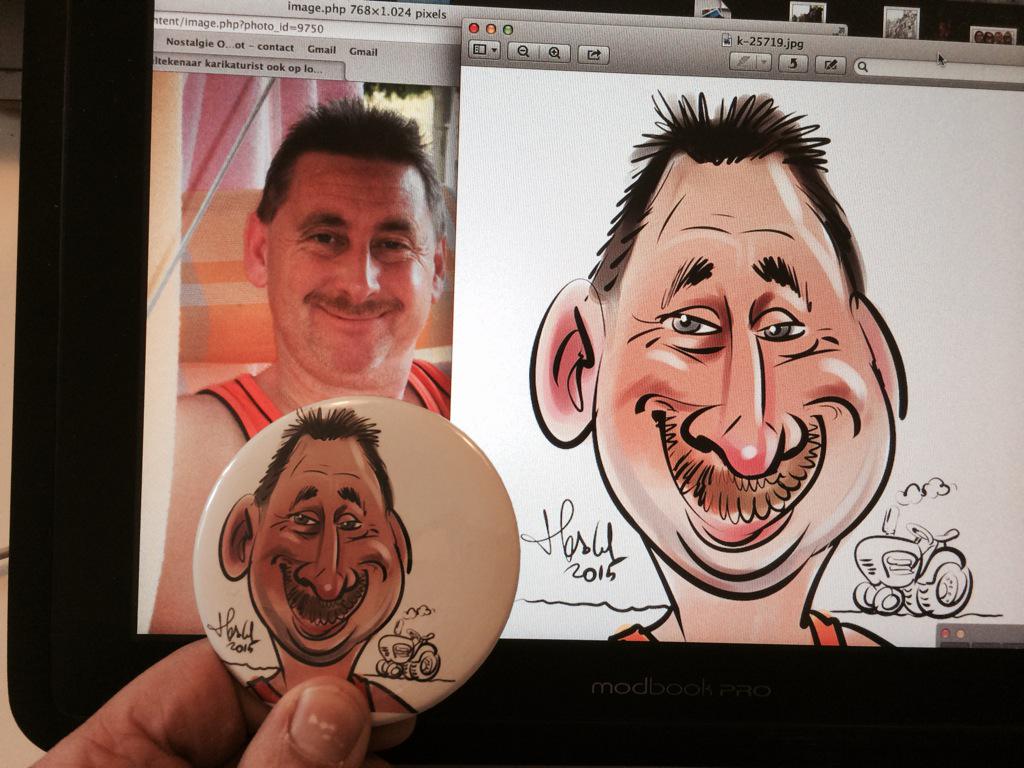 karikatuurNL's tweet photo. Great #partybutton @karikatuurNL #portretartiest http://t.co/xy15qxkKXV