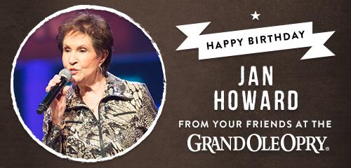 What can we say about this legend? Today, let\s ALL say \"Happy Birthday, Jan Howard!\" 