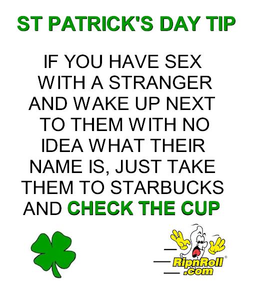 ripnrollcondoms's tweet photo. stay safe this St Patty's Day, when in doubt #checkthecup http://t.co/qs6J647V6n
