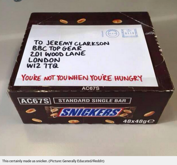 MetroUK's tweet image. Is this the best response to #BringBackClarkson? ow.ly/KieRs