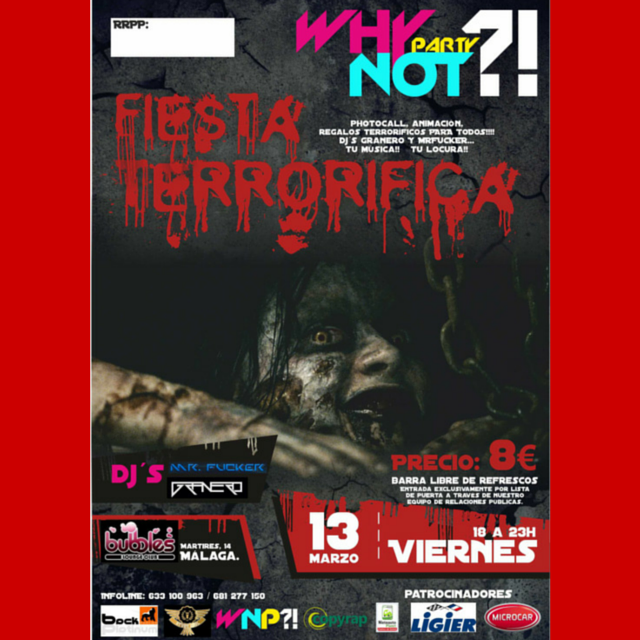 WhyNottheParty's tweet photo. Hoy es #Viernes13!! Compra ya tu entrada para la #FiestaLight de #Málaga!! Los 100 primeros, 6€ y regalo! @barbubbles http://t.co/LI5mUWc15Q