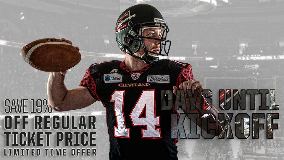 CLEGladiators's tweet photo. .@Dieks05 wants to let you know there are only 14 days to kickoff! #GetInTheAction

TIX > http://t.co/9ZxqD6h7QN http://t.co/vslBNdpKCH