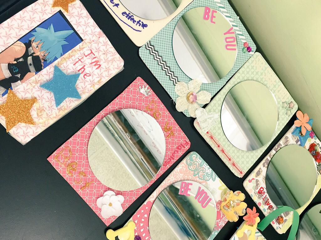 IPWLikeAGirl's tweet photo. Stereotypes DON'T define us. Our empowerment mirrors remind us to BE &amp; LOVE ourselves! @The_School #TSCIPW2015 http://t.co/MNLjHXyLnA